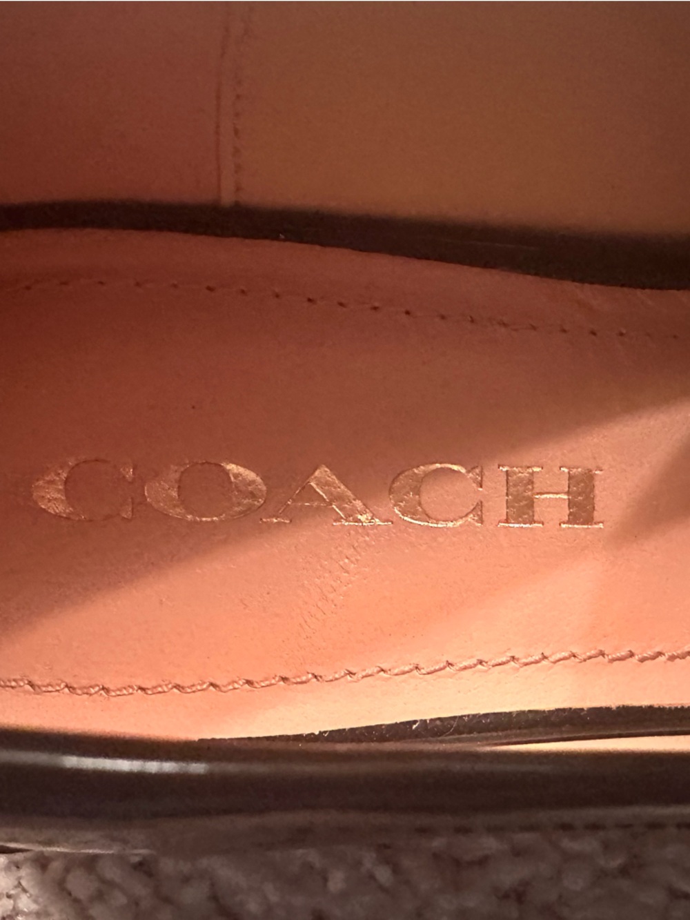 Coach Black Patent Leather Leah Loafer - Picture 5 of 9